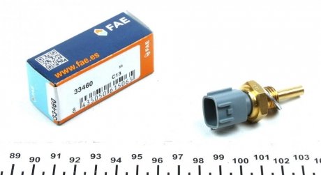 Датчик температуры охлаждающей жидкости Renault Master II/Mascott 3.0dCi 03- (2 конт.) (серый) FAE 33460 (фото 1)
