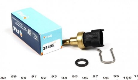 Датчик температуры охлаждающей жидкости Fiat Doblo/Opel Combo 1.3D 09- (черный) FAE 33495