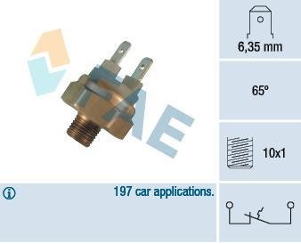 Датчик температуры охлаждающей жидкости VW T3/LT (28-35)/Caddy/Golf II 1.0-2.8 -96 (M10x1) 65℃ FAE 35440
