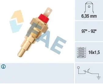Термовыключатель вентилятора радиатора FAE 37610