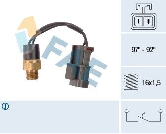 Термовимикач вентилятора радіатора FAE 37750