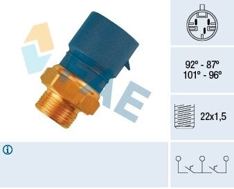 Термовыключатель вентилятора радиатора FAE 38240