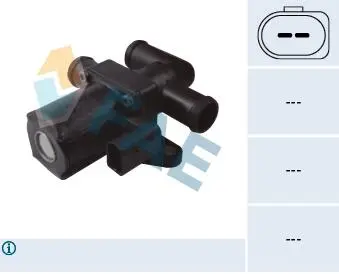 Клапан управления охлаждающей жидкостью VW Caddy III 1.9TDi 04-10/T5 1.9-3.2 V6 03- (электро) FAE 55014