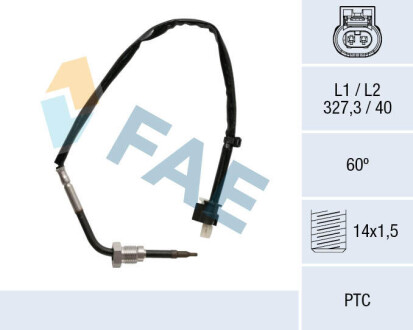 Датчик температури ОГ MB Sprinter 2.2 CDTI 09-(OM651) FAE 68027