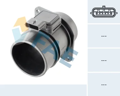 Витратомір повітря (6 pin, модуль) NISSAN INTERSTAR, PRIMASTAR, QASHQAI I, OPEL MOVANO A, VIVARO A, RENAULT GRAND SCENIC II, KANGOO BE BOP, KANGOO EXPRESS, KANGOO II, MASTER II 1.5D/2.0D/2.5D 08.03- FAE 69017