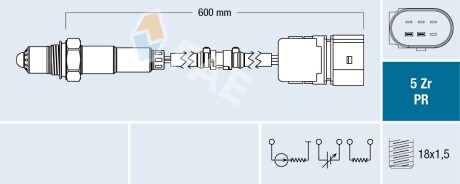 Лямбда-зонд SEAT SKODA VW FAE 75042 (фото 1)