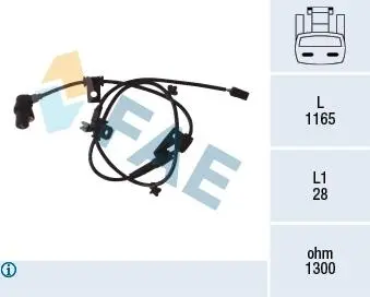Датчик ABS FAE 78078