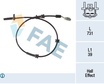 Датчик ABS FAE 78223