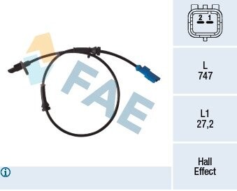 Датчик ABS FAE 78333