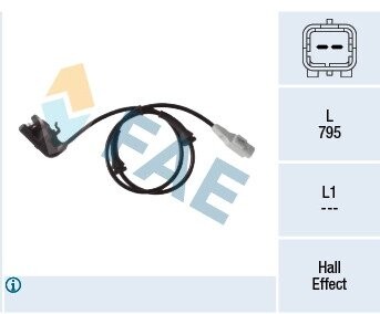 Датчик ABS CITROEN PEUGEOT FAE 78405