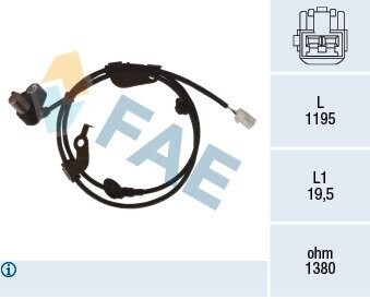 Датчик ABS FAE 78474