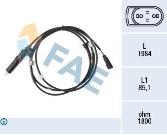 Датчик ABS FAE 78475