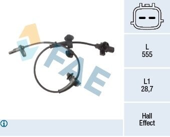 Датчик ABS FAE 78491