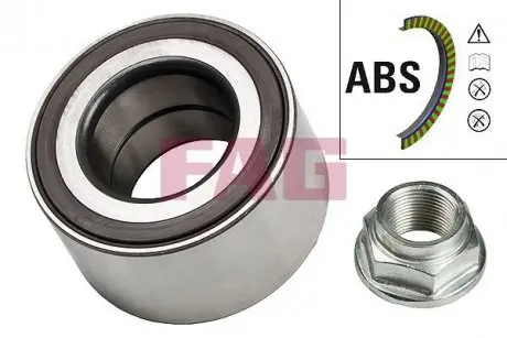 Подшипник предназначен для монтажа на ступицу, шариковый, с элементами монтажа. FAG 713 6177 40