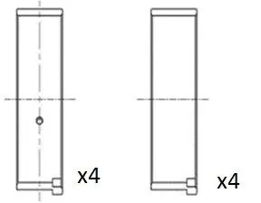Вкладиші шатунні (0.50) Peugeot 206/306/307 1.4 16V 03- FAI BB2045-050