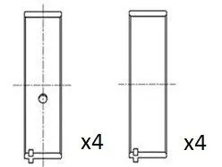Вкладиши шатунні Opel 1,6-1,7d/1,8-2,0B 85- FAI BB2050STD