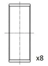 Вкладиші шатунні VW Caddy III/IV/Crafter/T5/T6 2.0 TDI 05- (+0.25) FAI BB2056025