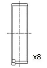 Вкладиші шатунні Alfa 156/166 2,4 JTD 97- FAI BB2070STD