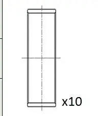 Вкладиші шатунні VW Crafter/T5 2.5 TDI 03-11 (+0.25) FAI BB2073025