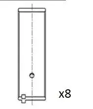 Вкладиши шатунні STD Opel 1,3B 79- 1,6B N/S 87- FAI BB2079-STD