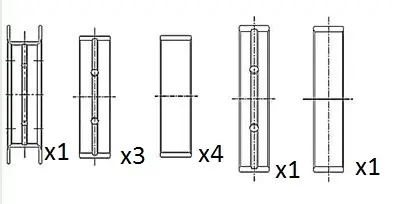 Вкладиши коріннi Ford Tranzit 2000 - 2.0DTI /2.4DTI FAI BM1020025
