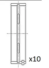 Вкладиші корінні STD Fiat Bravo/Alfa Romeo 145/146/156 1,9 JTD 97- FAI BM1025STD