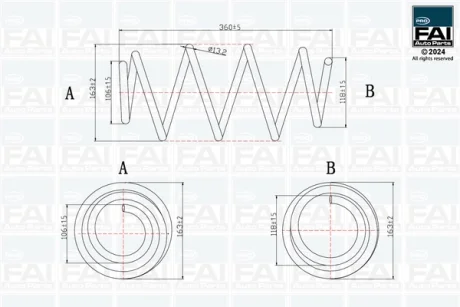 Ресора ходової частини PRO FAI FPCS139