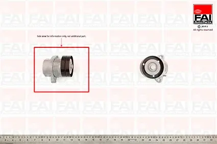Натяжна планка паска поліклинового Daewoo/Opel 1,8/2,0 FAI T1009