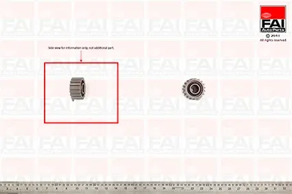 Ролик паска приводного Ford Fiesta 1,8D/Mondeo 1,8TD 96- FAI T6697