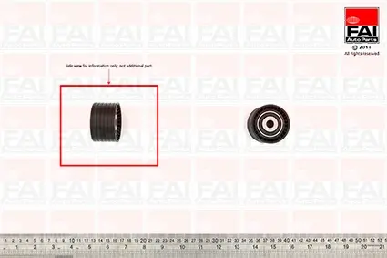 Паразитный / Ведущий ролик, зубчатый ремень FAI T9370