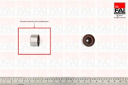 54x10x29 Ролик паска приводного FIAT DOBLO 1.6/1.9 01- OPEL ASTRA 1.9 05-15 JEEP RENEGADE 1.6CRDIi 14- FAI T9380