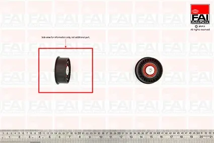 63X8X23 Ролик паска приводного Opel 1.6 16V 93- FAI T9400