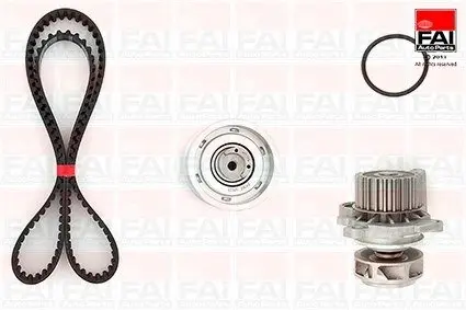 К-т ГРМ (помпа+рем.+ролик+кріплення) Skoda 2,0 Seat Ibiza, VW Caddy III, Golf IV, Passat FAI TBK90-6128