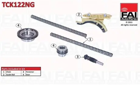 Комплект цепи ГРМ FAI TCK122NG