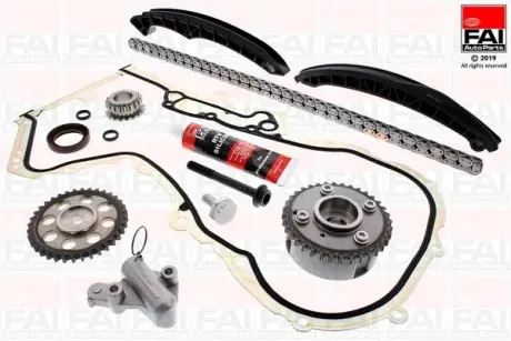 Комплект ГРМ (ланцюг + елементи) AUDI FAI TCK202AVVT