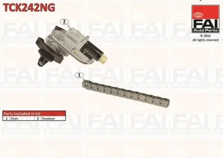 К-кт регулятор фаз газорозподілення +ланцюг 058 109 229B 4-6цил. VAG 2.4/2.7/2.8 97- ліва сторона FAI TCK242NG