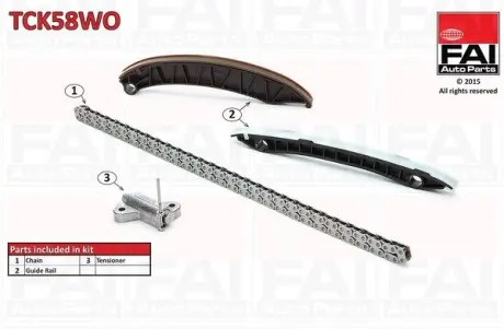 Набір ланцюга ГРМ NISSAN/OPEL/RENAULT VIVARO (06-) BEZ KOL FAI TCK58WO