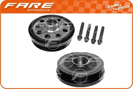 Шкив коленвала BMW 1/3/X1/X3 2.0D 04- (6PK) Fare 4908C