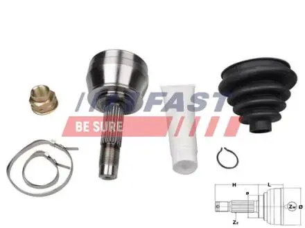ШРКШ FIAT PALIO/SIENA 97> 1.2/1.6 FAST FT25076K