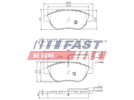 Тормозные колодки.) FAST FT29113