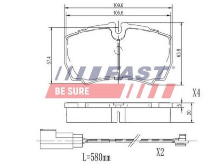 Автозапчасть FAST FT29544