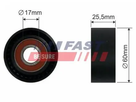 НАТЯГУВАЧ РЕМЕНЯ MICRO-V FIAT DUCATO 02> РОЛИК 2.0 JTD FAST FT44534