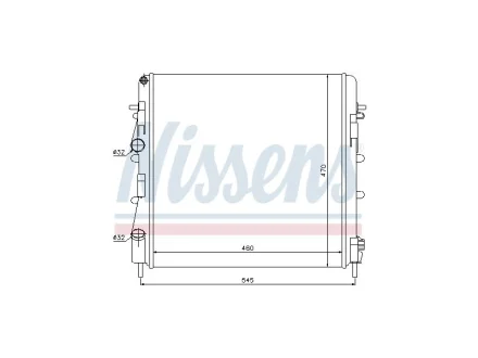 Радіатор RENAULT KANGOO 98> 01> 1.2/1.5/1.9 DCI FAST FT55560