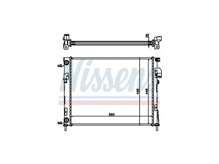 Радіатор основний під мкпп NISSAN PRIMASTAR (X83) 01-; RENAULT TRAFIC II (FL) 01-; OPEL VIVARO A Combi (J7) 01-14 FAST FT55561