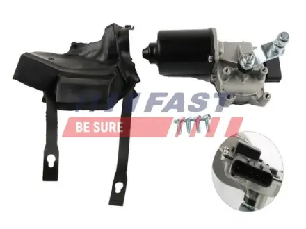 МОТОРЧИК СКЛООЧИСНИКА FIAT DUCATO 06&gt;/ 14&gt; ПЕРЕД RHD FAST FT82824 (фото 1)