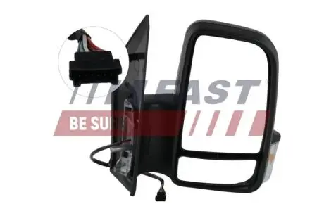 Дзеркало електр. короткий прав. Mercedes Sprinter 906 (06-) з підігрівом 6 PIN (F FAST FT88338