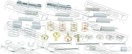 Пружинка тормозных колодок FEBEST 0104GRJ150RKIT