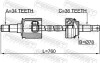 Привід передній правий (34x760x36) FEBEST 0114-UCK50 (фото 2)