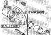 Втулка направляюча суппорта передн. TOYOTA LAND CRUISER 100 1998-2007 (вір-во) FEBEST 0174-SX100F (фото 3)