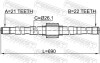 Піввісь права (21x689x22) FEBEST 0212-E11RH (фото 2)